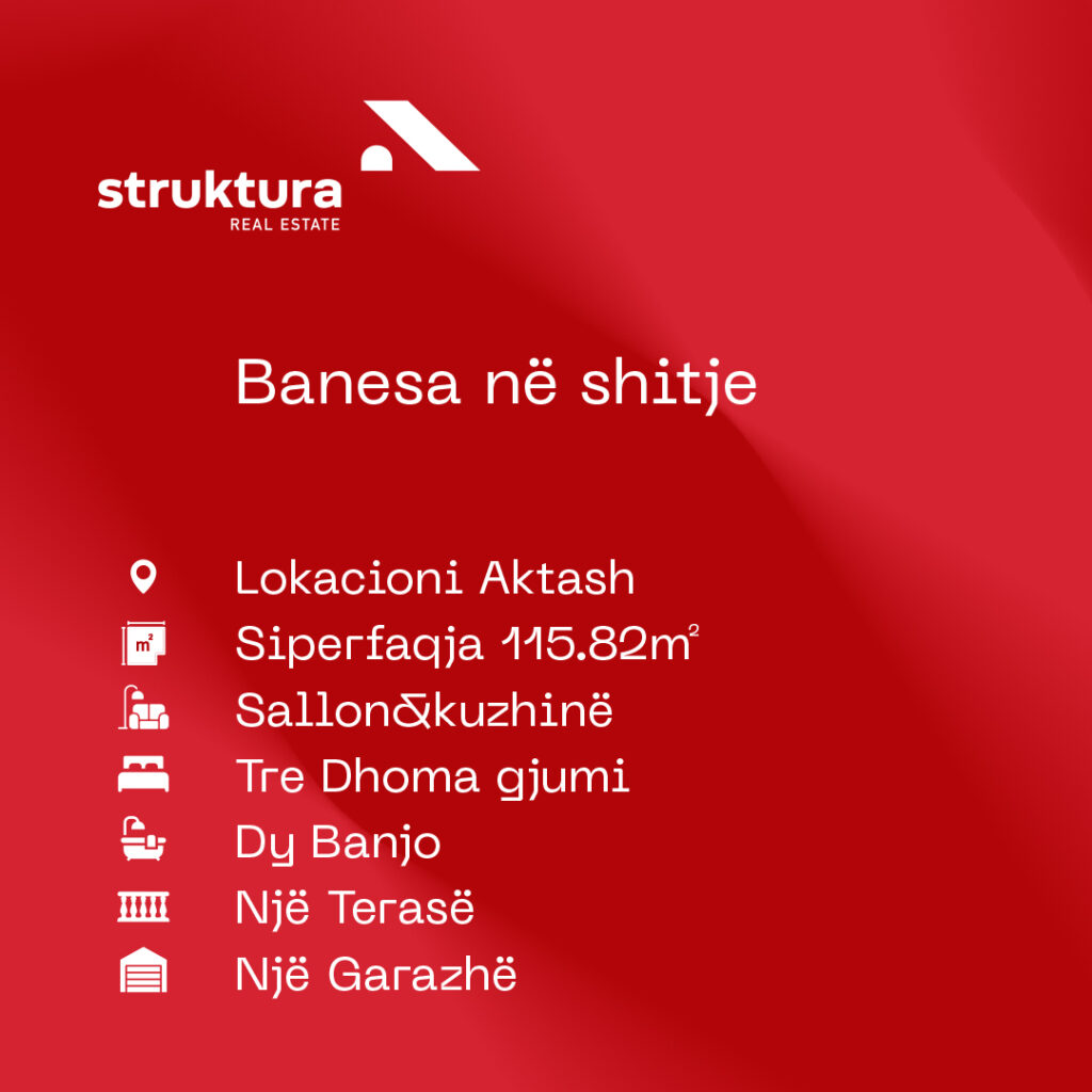 Banesa ne shitje, ne Aktash!