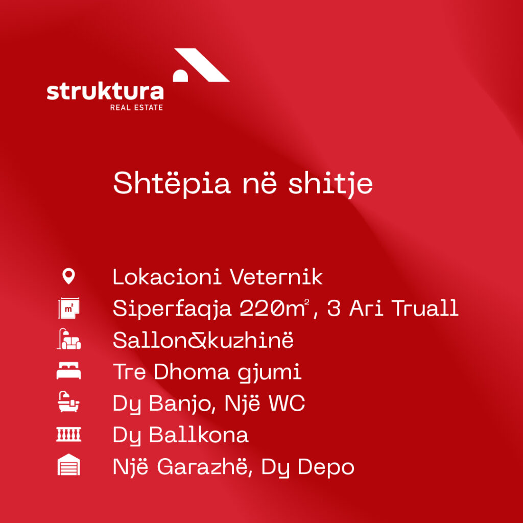 Shtepia ne shitje, ne Veterrnik!