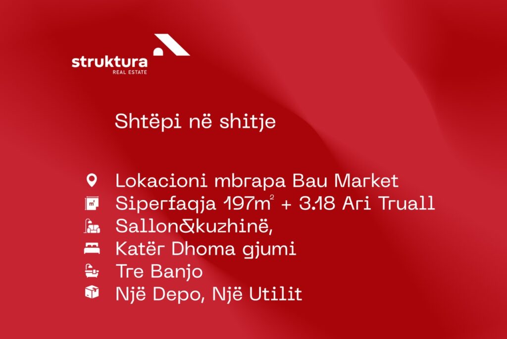 Shtepia ne shitje, mrapa Bau Marketit!