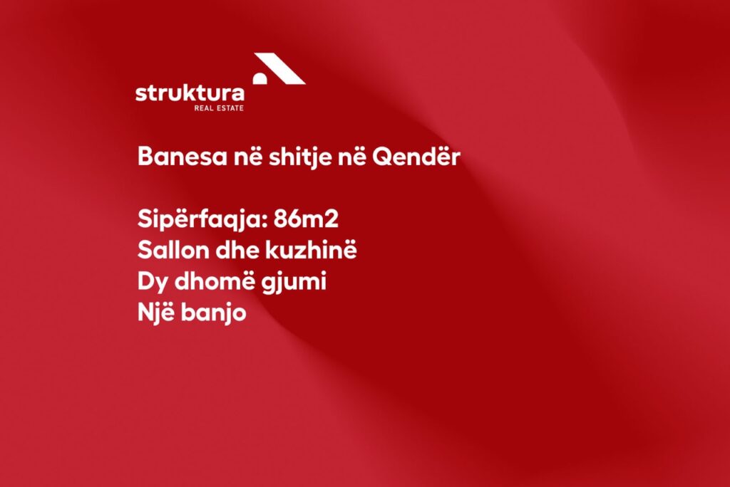 Banesa ne shitje, ne Qender!