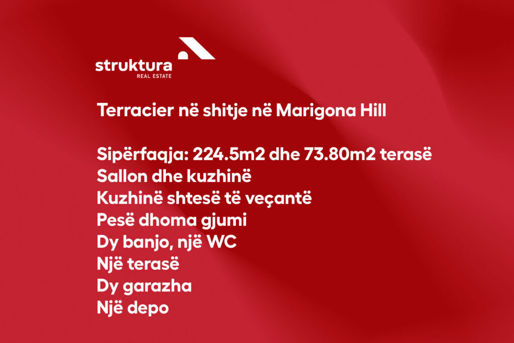 Terracier ne shitje, ne Marigona Hill!