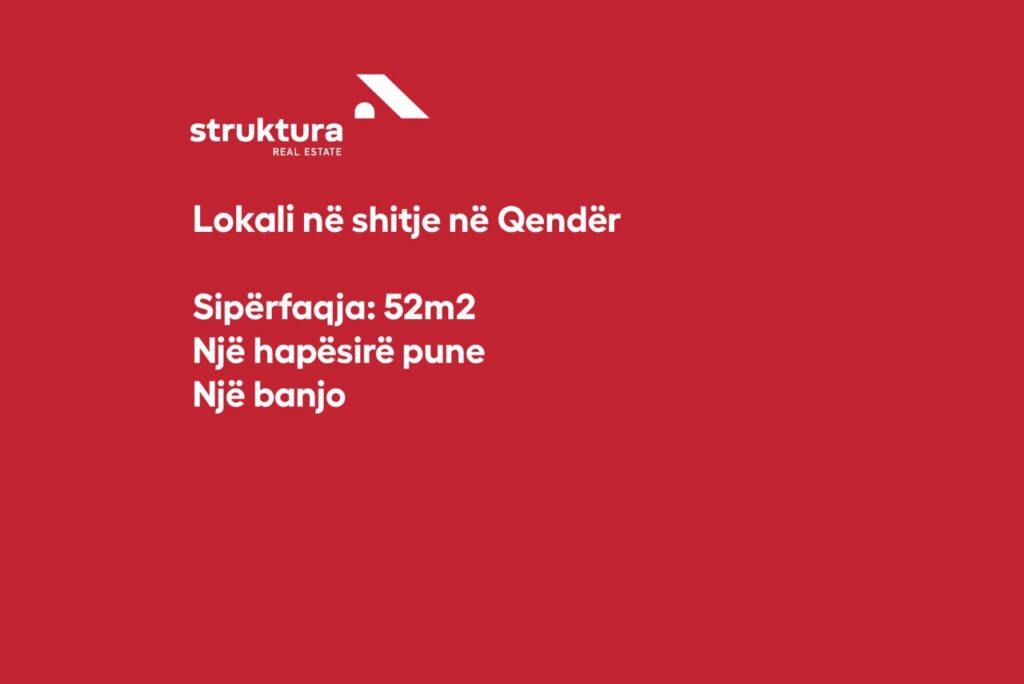 Lokali ne shitje, ne Qender!