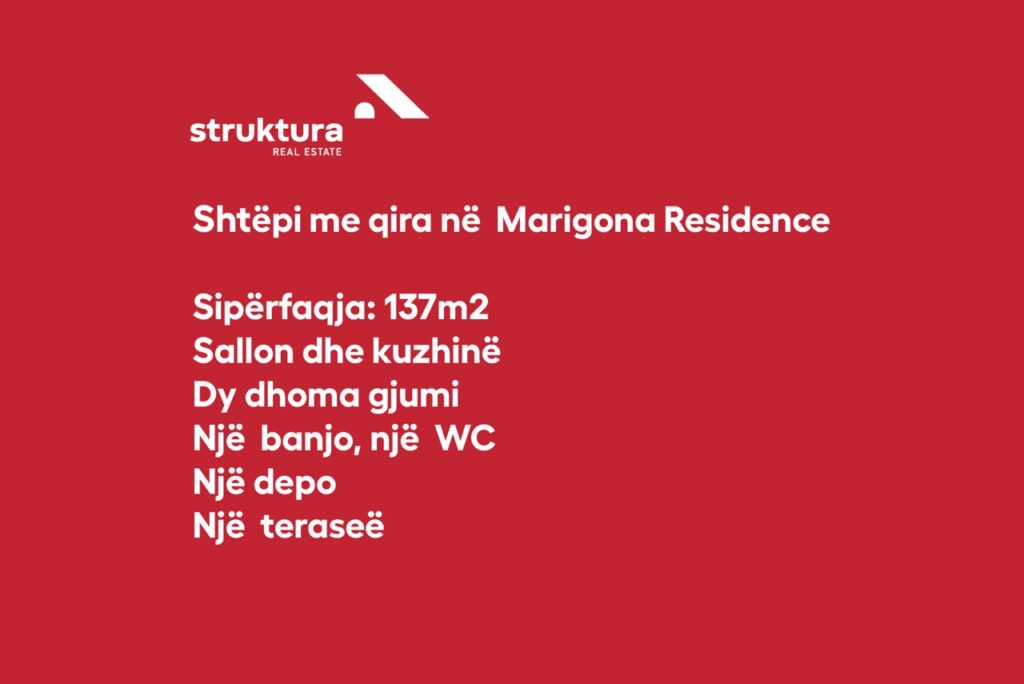 Shtepi me qira, ne Marigona Residence!