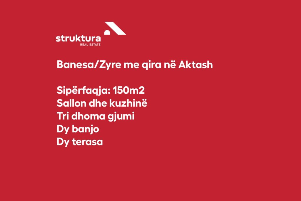 Banesa/Zyre me qira, ne Aktash!